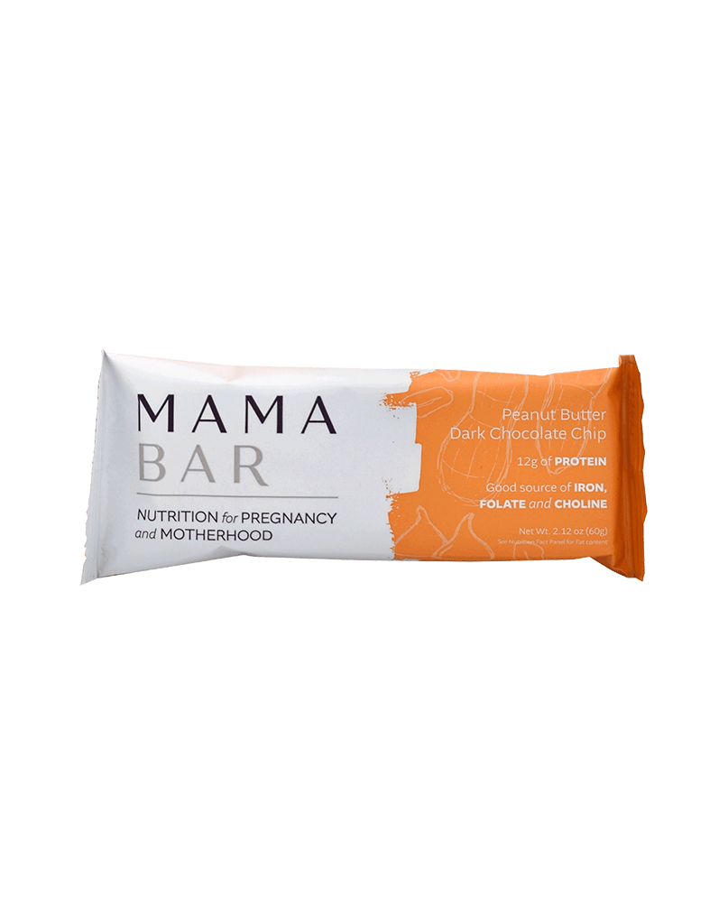 Mama Bar Peanut Butter Dark Chocolate Chip (Box of 12 bars)